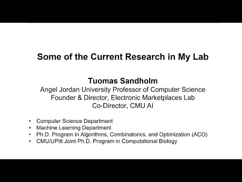 AI, Game Theory, Markets