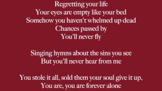 The Shattered God by Black Veil Brides [FULL LYRICS]