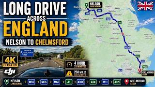 Long Drive Across England 🇬🇧 | Nelson to Chelmsford via A1, A14 & M11 | 4K GoPro