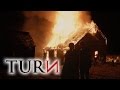 TURN Season 1 finale - House Burning scene | A ...
