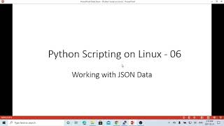Python Scripting on Linux - Working with JSON Data