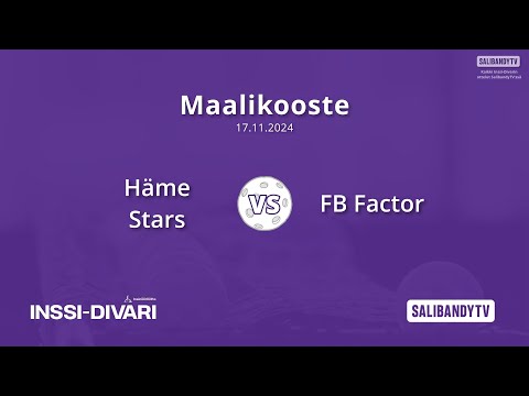 Maalikooste: Häme Stars - FB Factor (Inssi-Divari N)