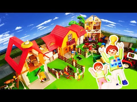 Playmobil Pferde  -  Pferdehof Bauernhof -  Ponnyhof Playmobilsammlung