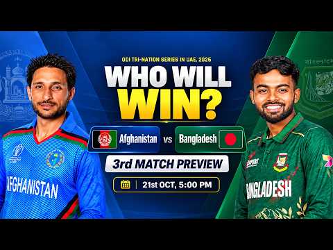 Afghanistan vs Bangladesh 3rd Match Prediction, ODI Tri-Nation Series in UAE 2026, WHO WILL WIN?