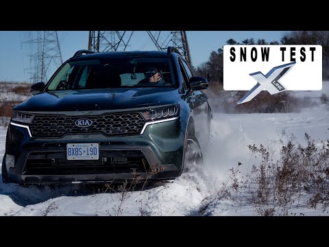 2021 Kia Sorento X Line Snow Test! How good is the new Kia Sorento in snow?