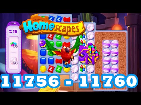 Homescapes Level 11756 - 11760 HD 3 - match puzzle Gameplay | android | IOS | 11757 | 11758 | 11759