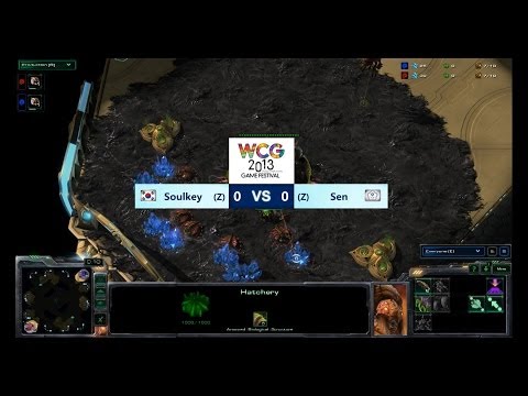 [WCG2013] G.F StarcraftII (SET1) Soulkey vs Sen -English ver.