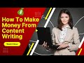 WHAT IS CONTENT WRITING JOB EXPLAINED IN DETAIL URDU HINDI