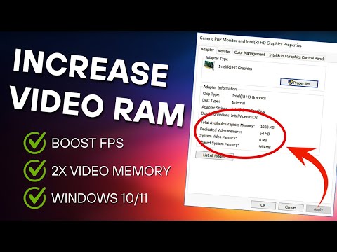 Increase Video RAM in Windows 11/10 | Better FPS Performance