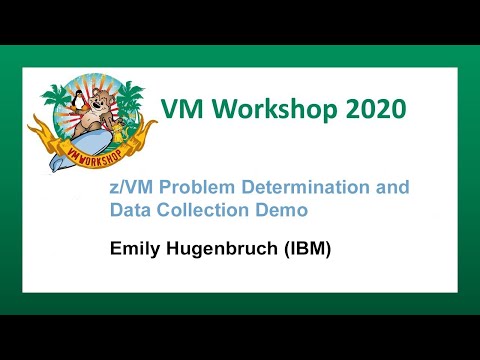 z:VM Problem Determination and Data Collection Demo