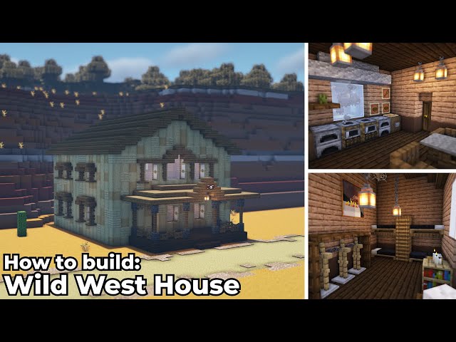 Wild West House and Interior (Build and Litematic) Minecraft Map