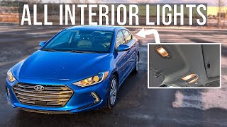 How to Replace Interior Lights (COMPLETE GUIDE) - Hyundai Elantra (2017-2018)