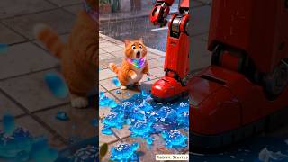 Download lagu A Cute kitten stopped by an evil robot on the road #cuterabbit mp3