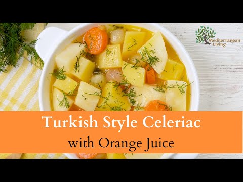 Tasty Turkish Style Celeriac with Orange Juice