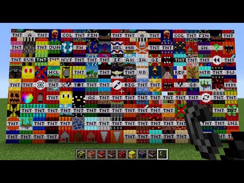 Amazing game world - Minecraft: Amazing LUCKY TNT MOD (30+ TNT EXPLOSIVE) TOO MUCH MORE TNT MOD Part 1