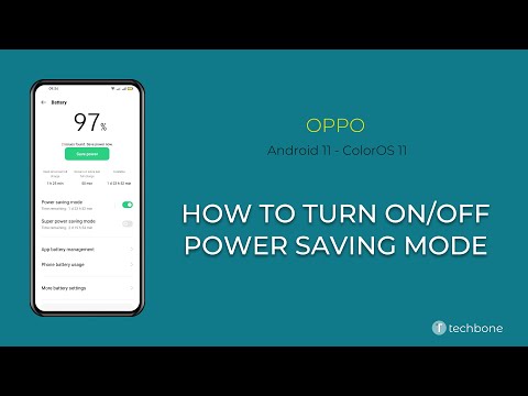 How to Turn On/Off Power saving mode - Oppo [Android 11 - ColorOS 11]
