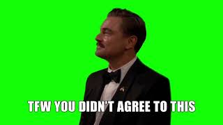Leonardo DiCaprio's newest meme green screen