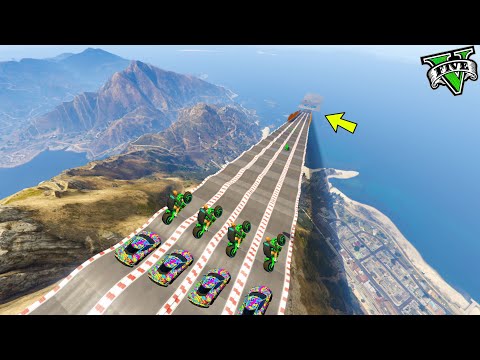 GTA 5 ONLINE 🐷 GIANT INFINITE MEGA RAMP 9999999% IMPOSSIBLE!!! 🐷 COME ON!!