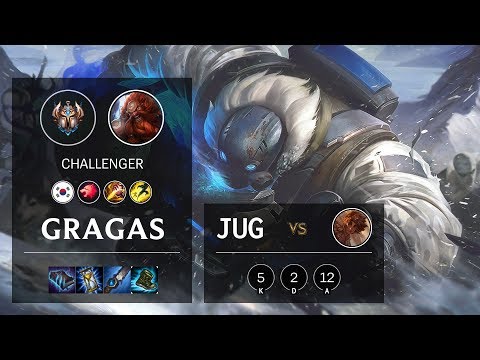 Gragas Jungle vs Taliyah - KR Challenger Patch 10.4