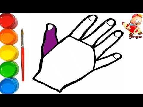 Colorful Hand Coloring and Drawing - Learn Colors for Kids & Toddlers - Toy Art
