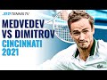 Brilliant Shots & Moments in Medvedev vs Dimitrov Battle | Cincinnati 2021 Highlights