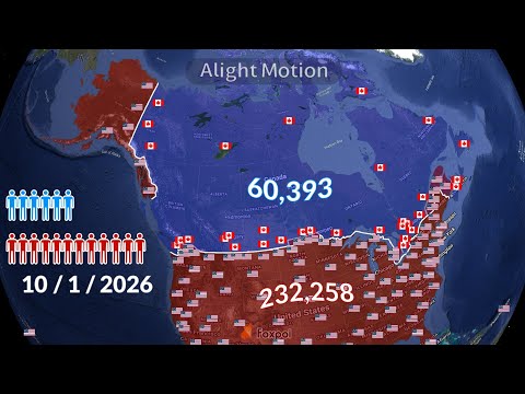 United States vs Canada using Google Earth (Only Fiction!!!)