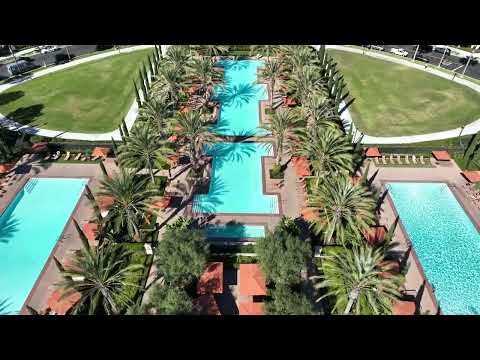 Promenade Irvine, dia, vista de pássaro
