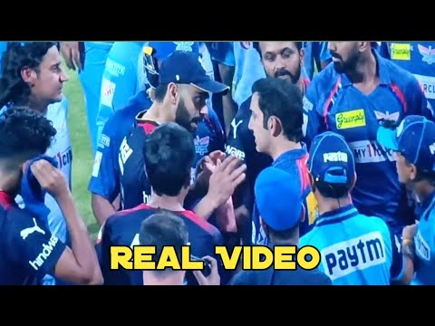 Big argument to Virat Kohli vs Gautam Gambhir after the match LSG Vs RCB