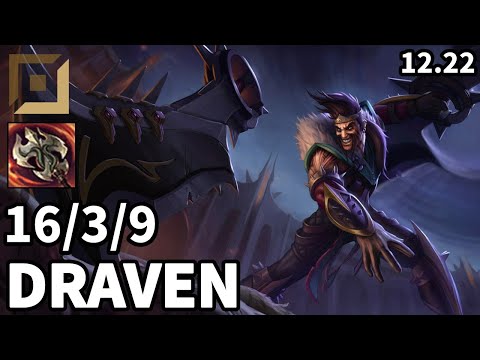 Draven ADC vs Miss Fortune - EUW Master | Patch 12.22