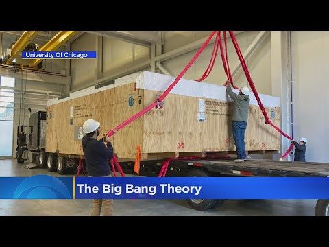 Huge reflector arrives at University of Chicago for South Pole telescope project