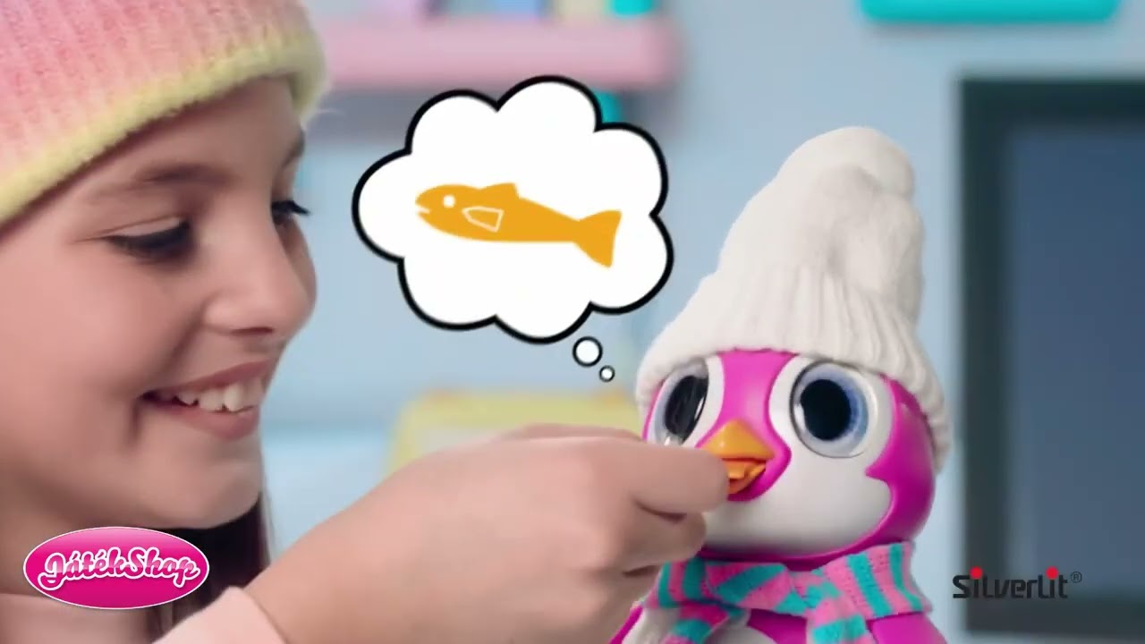 Silverlit: Csupaszív pingvin kék színben videó