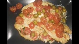 PANGASIO POMODORINI E OLIVE un secondo piatto di pesce semplice e saporito