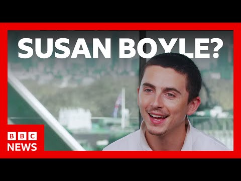 Video | Timothée Chalamet on Susan Boyle, EsDeeKid and Marty Supreme | BBC News