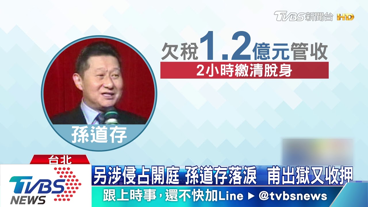 甫出獄又收押！孫道存涉侵占　落淚求放