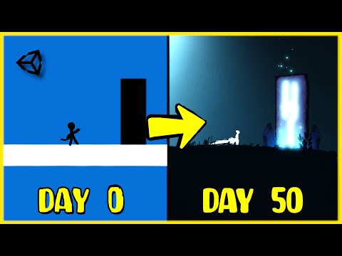 50 DAYS GAME DEV IN 4 MINUTES . with unity - Devlog #0   #devlog #unity #gamedev