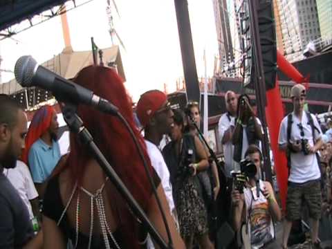 Chelley 'I took the night' at the Mad Decent Block Party New York City