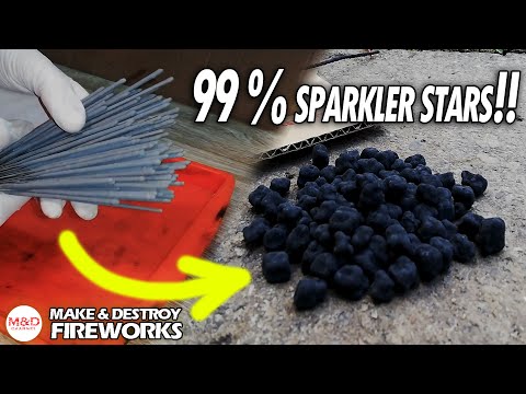 Firework Stars 99% from Sparklers!! - It works!