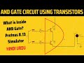 How To Make AND Gate Using Transistor Proteus Simulation Hindi Urdu