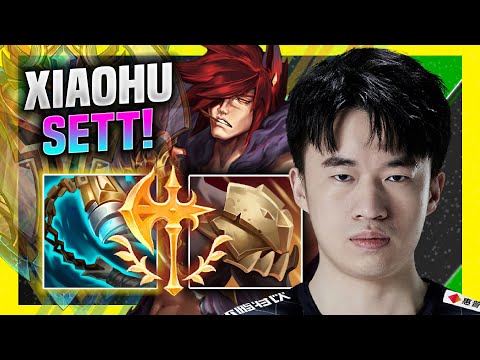 XIAOHU IS A MONSTER WITH SETT! - RNG Xiaohu Plays Sett Top vs Akali! | Season 11