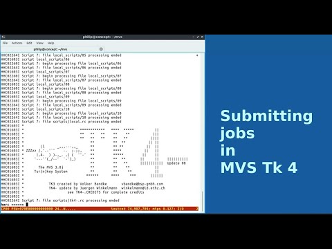 MVS TK4: Submitting IEFBR14 and IEBGENER jobs