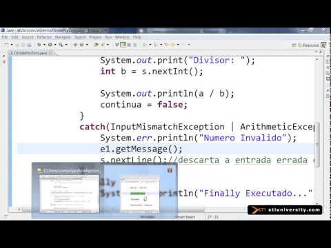 Universidade XTI - JAVA - 054 - Exception, multi catch, stacktrace e throws