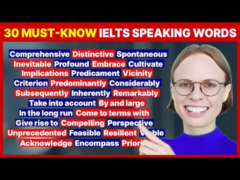 IELTS Speaking Vocabulary for Band 7+ | 30 Essential Words