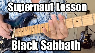 SUPERNAUT Guitar Lesson BLACK SABBATH w/ Tab