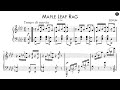 Scott Joplin - Maple Leaf Rag (Score-Video)