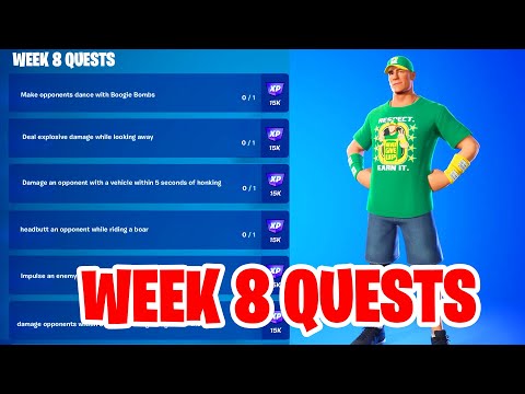 Week 8 Quests Fortnite - All Week 8 weekly Challenges guide