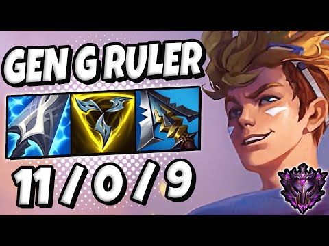 Ezreal vs Caitlyn ADC [ Gen G Ruler ] Lol Korea Master Patch 11.23 ✅
