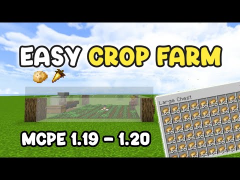 EASY AUTOMATIC CROP FARM 1.20 - Minecraft Bedrock Edition Tutorial