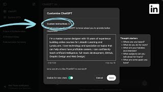 ChatGPT Tip - Custom instructions for better responses