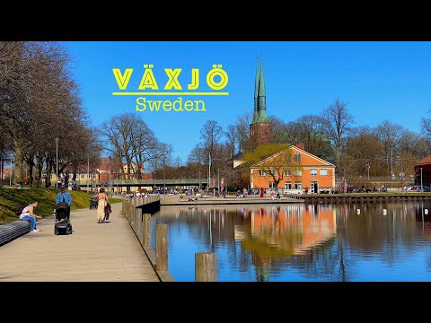 Växjö Sweden presentation video, walking tour - 4K  #växjö  #småland  #sweden  #walkingtour