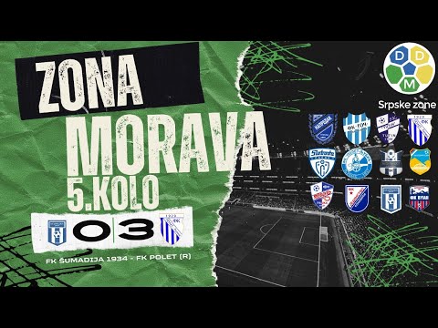 Zona Morava Sezona 2025/26 5. Kolo FK Sumadija 1934 0:3 FK Polet (R)